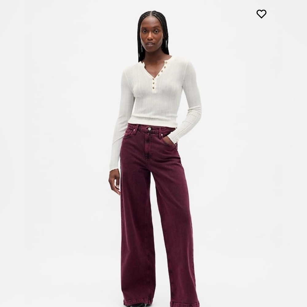 Gap High-Rise Stride Wide-Leg Jeans NWT